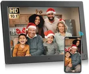 BSIMB 10.1 Inch Digital Picture Frame, WiFi Digital Photo Frame Touchscreen 1280x800 HD 32GB Electronic Picture Frame, Auto-Rotate, Wall Mountable, Share Photos via App/Email, Gift for Women