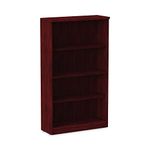 Alera VA635632MY Valencia Bookshelves, 4-Shelf Bookcase, 31-34 x 14 x 55, Mahogany