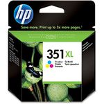 HP CB338EE 351XL High Yield Original Ink Cartridge, Tri-color, Single Pack