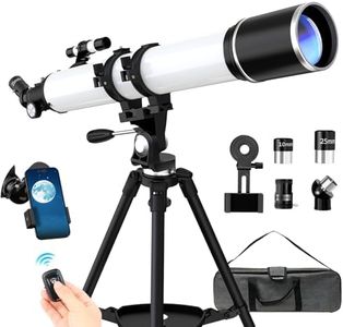 FAMIROSA Telescope for Adults High Powered, 90mm Aperture (36X-270X) 900mm Focal Length Refractor Astronomy Telescopes for Planets and Stars, Professional Telescopio with Bag, Phone Adapter, Tripod