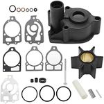Water Pump Impeller Repair Kit Replacement for 65HP-220HP Mercury and Mariner Outboards and MerCruiser Stern Drives 46-96148A8, 46-96148Q8