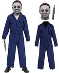 SINSEN 3PCS Michael Myers Costume for Kids Michael Myers Jumpsuit Coveralls Scary Killer Latex Mask with Blood Toy Halloween Christmas Cosplay Outfits for Boys Girls