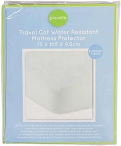 Playette Travel Embossed Mattress Protector, White