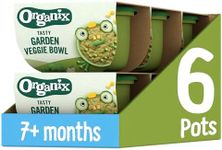 Organix Tasty Garden Veggie Bowl Organic Baby Food 7+ Months 130g (Pack of 6)