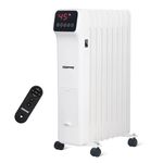 Geepas 2000W Digital Oil Filled Radiator, 9 Fin – Energy Efficient Electric Heater with LED Display, Built-in Timer, 3 Heat Settings, Low Running Cost and Remote Control – 2 Year Warranty