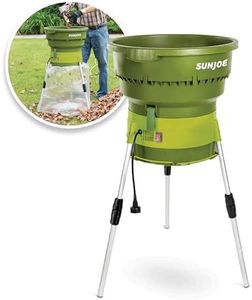 Sun Joe SDJ616 Electric Leaf Mulcher/Shredder 13-Amp 16:1 Reduction Ratio, 8,000-RPM, Mulch up to 55-Gallons per Minute, Adjustable Control Dial, Green