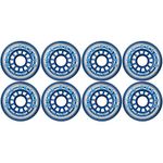 Blue Bellies 8 Inline Skate Wheels 76mm 78a, Clear/Blue