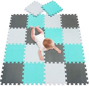 meiqicool Alfombra Puzzle para Niños Bebe Infantil, esteras de 30x30 cm, 18 Piezas en Espuma EVA 010812