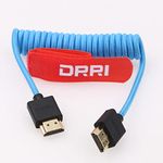 DRRI 8K HDMI to HDMI 2.1 Ultra High-Speed Braided Coiled Cable for Sony A7R-V A7III a7s3, FX3 to Atomos Ninja V