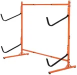 GarveeLife Freestanding Kayak Storage Rack, Freestanding Adjustable Kayak Racks 2 Levels Hold Up SUPs/Paddleboards/Canoes/Surfboard, Heavy Duty Steel Sup Storage Stand for Indoor Outdoor Garage