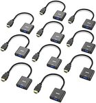 BENFEI HDMI to VGA 10 Pack, Gold-Pl