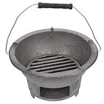 Housoutil Cast Iron Charcoal Grill 