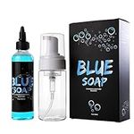 STIGMA Tattoo Blue Soap 4OZ with Foaming Bottle 100ml Cleaning Soothing Healing Solution Highly Concentrated Tattoo Soap TS301-4OZ-3A