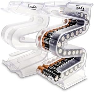 Kalinar Battery Ladder Case - Battery Organizer & Dispenser (AAA, 2-Pack)