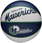 Wilson Mini-Basketball, Team Retro Model, Dallas Mavericks, Outdoor, Rubber, Size: Mini