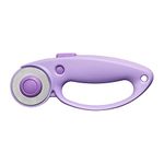 Fiskars Rotary Cutter 45mm - Left and Right Handed, Cuts Multi Layered, 45mm Straight Blade - Lilac