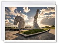 Neil Barr The Kelpies Falkirk - Scotland Greeting Card by Scottish Landscape Photographer Blank Inside