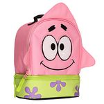 Spongebob Squarepants Lunch Box Patrick Star 3D Character Dual Compartment Insulated Lunch Bag Tote