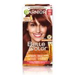 Garnier Belle Color Permanent Hair Dye, 560 Red Auburn, 100% Grey Coverage, Enriched with Argan Oil and Wheat Germ Oils - 1 Application, Packaging may vary