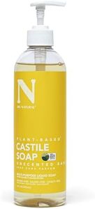 Dr. Natural Castile Liquid Unscented Baby Soap, Mild, 473 ml - Plant-Based - Made with Organic Shea Butter - Rich in Essential Oils - Sulfate and Paraben-Free, Cruelty-Free - Multi-Purpose Soap