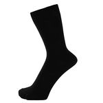 ZAKIRA Finest Combed Cotton Dress Socks in Plain Colours for Men, Women, 6-10 (UK), Black