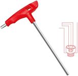 WISEUP Hex Keys, CR-V 6mm Allen Key, T bar Allen Keys, Long Arm Flat End Allen Wrench, for Bicycle Repair Household DIY