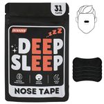 Deep Sleep Nasal Strips, Snoring Aids for Men and Women, Improved Nasal Breathing, Nose Tape Relieves Congestion, Nose Strips for Breathing, Breathe Right Nasal Strips, and Anti Snoring Aid (31 Nasal)