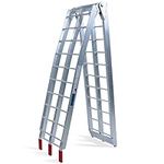 Loading Ramp Aluminum 750lb max per ramp | Single or as a Set of 2, portable | Folding ramp, Access ramp, Loader ramp (1 Ramp)