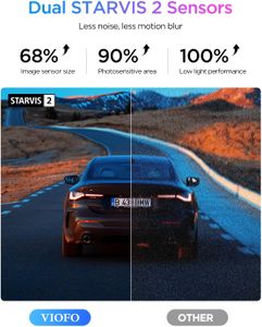 VIOFO 4K Dash Cam Front and Rear – Dual Channel Car Camera