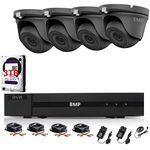 HIZONE PRO 8MP CCTV KIT SECURITY SYSTEM 4K DVR 8CH+&4X 5MP FULL HD METAL HOUSING WATERPROOF IN/OUTDOOR DOME CAMERAS 20M NIGHTVISION P2P MOTION DETECTION EMAIL ALERT REMOTE VIEW (3TB HDD PRE-INSTALLED)