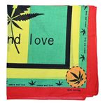 Paisley Print Men's Cotton Funky Headband Scarf Headwear Bandana UK - Marijuana Peace & Love