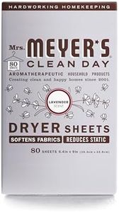 Mrs. Meyer's Clean Day Dryer Sheets, Lavender, 80 Count