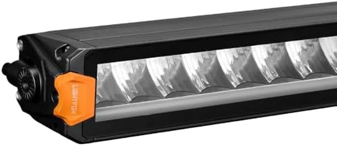 Lightfox 12" Vertex LED Light Bar, IP68 Waterproof with DRL, 6770LM Combo Beam Die-cast Aluminum Powder Coated Driving Lamp for Offroad 4x4 4WD UTV ATV Truck