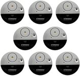 WER Doberman Security Slim Loud 100dB Alarm and Vibration Sensors-Modern & Ultra-Thin Design Compatible with Home, Office, Dorm Room or Even RVs (8-Pack)
