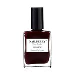 Nailberry L'Oxygéné Oxygenated Nail Lacquer | Noirberry, 15 ml | Polish for a Healthier Manicure & Long Lasting Colour | 12-Free, Vegan, Halal, Cruelty & Gluten Free