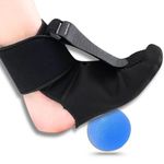 Wonder Care Plantar Fasciitis Night Splint Socks with massage Ball | Plantar fasciitis Relief | Soft Plantar fascia brace for achilles tendonitis| Plantar Fasciitis socks for men & women (M)