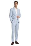 Peter England Men's Polyester Blend Two Piece Suit-Dress Set (PISUWNSPV42055_Blue_44