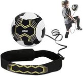 URMI Football Kick Trainer, Soccer Training Aid football Skills Improvement Practice for Kids Adults Hands Free Solo Practice Training Equipment Aid With Belt Elastic Size Fits 3 4 5 Footballs