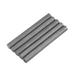 Graphite Rod, 5Pcs 10mm Black Color 99.9% Graphite Electrode Cylinder Rod Length 100mm Used for Metallurgy, Machinery, Electronics, Chemical Industry