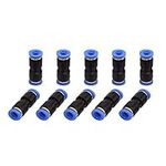 SNS SPU-1/4 1/4" Tube OD Plastic Straight Union Pipe Tube Fitting Straight Pneumatic Connector(10 PCS)