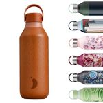 Chilly's Series 2 Water Bottle - Stainless Steel Thermal Bottles with Double Wall Vacuum, Soft Collar & Carry Loop - Element - Fire, 500ml