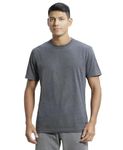 Jockey Men's Regular Fit Round Neck Half Sleeved T-Shirt 2714_Charcoal Melange_XXL