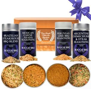 Gustus Vitae | Master Asador Latin BBQ Rubs & Steak Seasoning Gift Set of 4