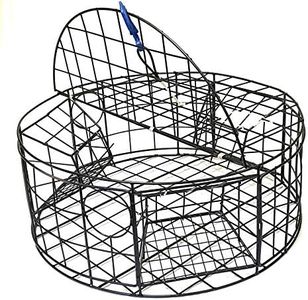 KUFA Sports Crab Trap Crab net Crab Pot (Vinyl Coated Steel Round Crab Trap (30x30x12))