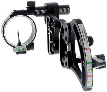 TRUGLO Pendulum 0.019 1 Pin Ambidextrous Black Fixed Bracket Pendulum Bow Sight with Rheostat Light (TG701)