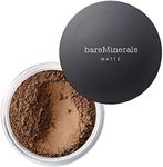 bareMinerals Original Matte Loose Mineral Foundation SPF 15, Powder Foundation Makeup, Buildable Coverage, Reduces Shine, Talc Free Foundation, Vegan