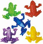 24Pk Multicolour Stretchy Frogs Creatures Animal Party Bag Fillers for Kids Unisex | Strechy Man| Kids Party Bags Fillers| Sticky Classroom Gifts Lucky Dip Prizes Toys Childrens Party Bag Fillers