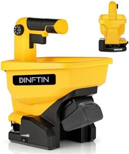 Handheld Power Spreader Compatible with Dewalt 20V/60V Battery(Battery Not Included), 6-Speed 8-Rate, 3L Hopper, 125° Opening, Covers 700㎡, Cordless Seed Fertilizer Spreader for Year-Round Use