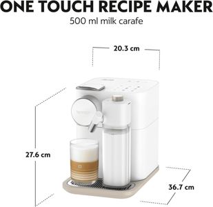 Nespresso Gran Lattissima Coffee Machine – Milk Frother, White, Starter Capsule Set