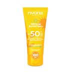 Rivona Naturals Mineral Sunscreen Spf 50 PA +++ for Glowing Skin| UVA & UVB filters| No White Cast| Non-Oily and Non-Sticky & Water resistant| For Men & Women & Kids| 100 gm